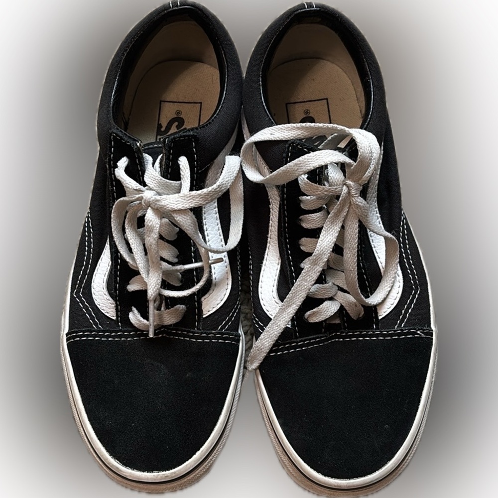 Vans Black and White Old Skool Sneakers